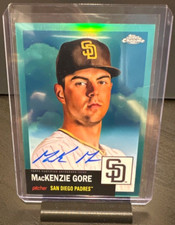 2022 MACKENZIE GORE /150 ON-CARD AUTO HOLO (AQUA) REFRACTOR SP | CHROME PLATINUM