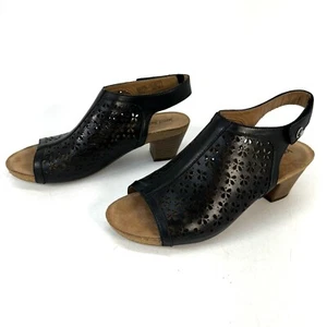 Josef Seibel Ruth 33 Sandale Absatz Cutout Comfort Peeptoe schwarz Damen Gr. EUR 36 - Bild 1 von 9