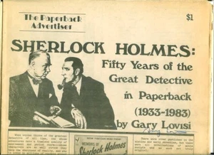 DER PAPERBACK WERBETREIBENDE, 1983 Sherlock Holmes frühes PB Sammlerpapier - Bild 1 von 1