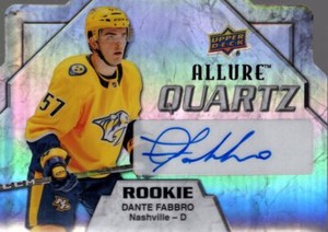 2019-20 Upper Deck Allure Quartz Rookie Auto #AQRDF Dante Fabbro - NM-MT