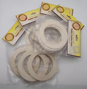 Cauchos para tarro de boca ancha con lengüeta 24 anillos de repuesto de sellos de enlatado Virrey - Imagen 1 de 12