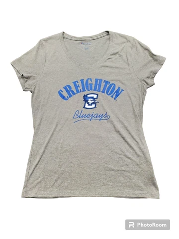 Women's Creighton Bluejays V-Neck Tee | Champion | Size Small Cover