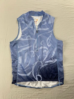 Camiseta deportiva de ciclismo Cannondale sin mangas con cremallera 1/2. Púrpura, para mujer talla S. Usado en excelente estado!! Foto 1 de 4