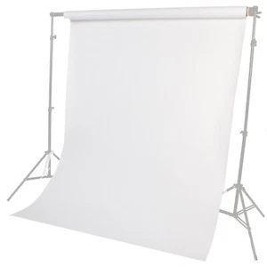 LENCARTA 1.35x10.0M White Photo Studio Seamless Paper Backdrop Background Roll - Picture 1 of 10