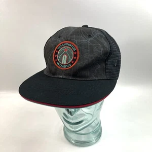 NBA Washington Wizards Stadium Souvenir Black Vintage Trucker Hat Cap Adjustable - Picture 1 of 16