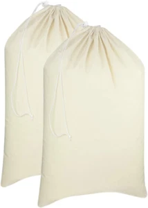 Sacchetti per bucato extra large - Confezione da 2 tela di cotone resistente e resistente - Foto 1 di 6