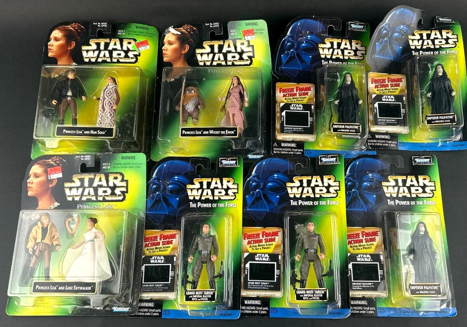 Lote 8 Figuras de Acción Colección Kenner Star Wars Poder de la Fuerza 1997 De Colección Foto 1 de 4