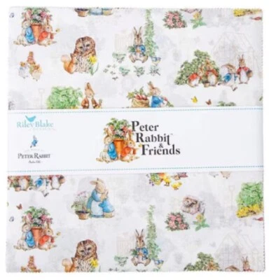 RBD ~ Peter Rabbit and Friends ~ 10" stacker ~ 100% Cotton - 42 Piece Precut - Image 1 of 2