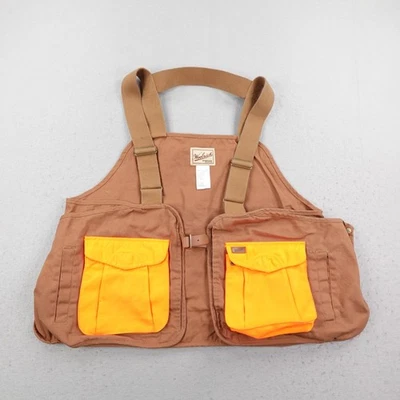 Woolrich Vest Mens XL Brown Hi Vis Bird Hunting Canvas Outdoor Guide Game Bag - Image 1 of 4