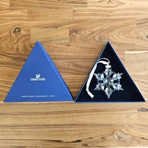 Swarovski 1041301 Crystal 2010 Annual Christmas Ornament Snowflake Star in Box - Picture 1 of 9