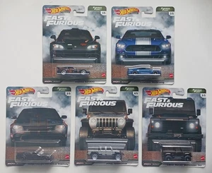 2022 Hot Wheels Premium Fast & Furious 5 Car Set Porsche 718 Cayman & Nissan - Picture 1 of 11