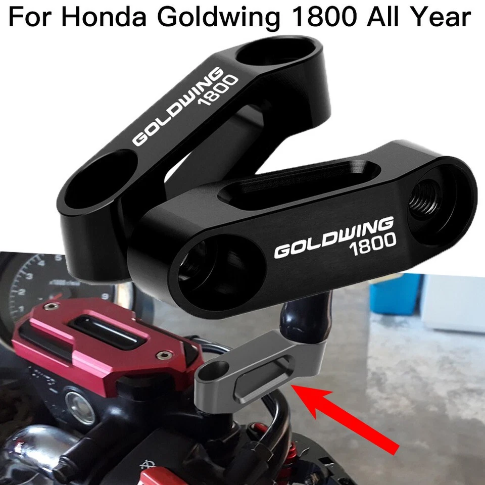 Adaptador extensor elevador de espejo para HONDA 1800 Goldwing GL1800 GL 1800 2001 - 2025 Foto 1 de 4