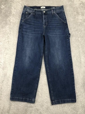 Nicole Miller Jeans Women's 12 (33x26) Nomad Super High Rise Wide Leg Blue - Image 1 of 4