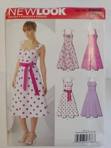 Dress 6 - 16 New Look Simplicity 6966 Sewing Pattern UC Party Flare Sleeveless - Picture 1 of 9