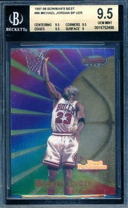 MICHAEL JORDAN 1997-98 BOWMAN'S BEST PERFORMANCE BGS 9.5 GEM MINT CARD #96! - Picture 1 of 2