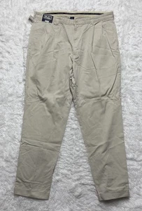 Pantalón Polo Ralph Lauren Hammond Para Hombre 42x34 Calce Clásico Beige Caqui Plisado Puños - Imagen 1 de 12