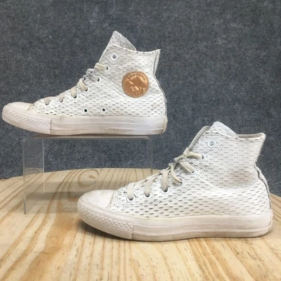 Converse Shoes Mens 4 Womens 6 Chuck Taylor All Star Hi-Top Sneaker White Casual - Image 1 of 4