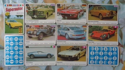 Quartett Auto BMW 3.0 CSL Porsche Carrera RS Druckdatum MII 1267674 - Bild 1 von 3