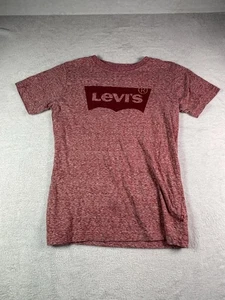 Camiseta Levi's Roja Manga Corta Mezcla Algodón Logo Niños Talla Mediana - Imagen 1 de 6