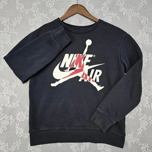 Nike Air Jordan Sweatshirt Youth XL 13-15 yr. Black Jumpman Chest Logo Pullover - Picture 1 of 8