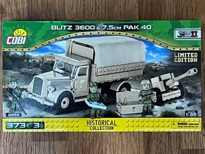 Cobi 2253 DAK LKW Opel Blitz 3600 + PAK 40 WWII 373 Teile/3 Figuren OVP+RAR+LIM! - Bild 1 von 3