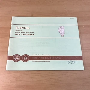 Vintage Illinois indice topografico altra mappa copertura di USGS - Foto 1 di 3