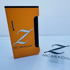 Zino Nicaragua Zephyr Flat Flame Cigar Single Torch Yellow Lighter Vertigo NEW - Picture 1 of 9