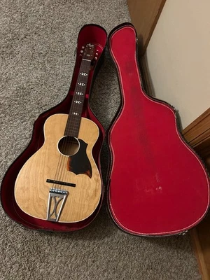 1969 Harmony Stella H927 Blonde Faux Flame Acoustic Guitar Made in USA Vintage - Image 1 of 4