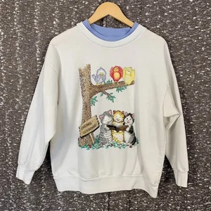 Sudadera De Colección Ediciones Básicas Lecciones de Canto Gatos Pájaros Abuela Para Mujer XL - Imagen 1 de 15