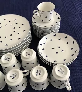 Shafford BLUE DUCKS Fine Porcelain Dishes 1984 CHOOSE Plates, Bowl, Cup & Saucer - Picture 1 of 15