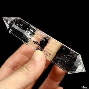 Cristal de roca de cuarzo de 4,3" tallado a mano cristal geométrico escultura sólida, curación - Imagen 1 de 6