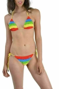 Dsquared2 Costume da bagno bikini multicolore due pezzi US L EU 44 - Foto 1 di 3