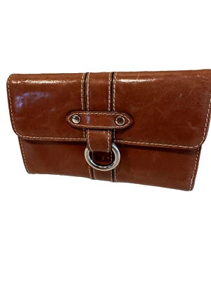 Cartera de Cuero Wilson Damas COMO NUEVA 4”x6” Marrón Carmelo Envío GRATIS B3 Foto 1 de 4