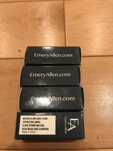 8x Emery Allen EA-G4-4.0w 3.5w 12v AC/DC Dimmable 2700k 360 Lumens - Picture 1 of 5