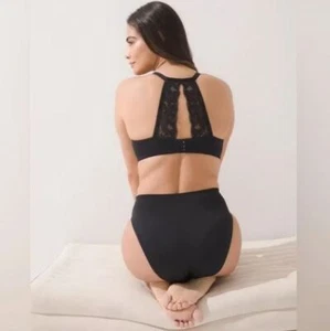 NWT Soma Embraceable Signature Black Lace Racerback Underwire Bra Sz 36B - Picture 1 of 4