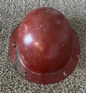 Vintage MSA TYPE K Skullgard Hard Hat FIBERGLASS LEATHER LINER Helmet - Picture 1 of 7