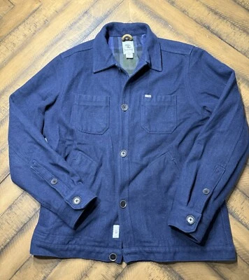 Vintage Timberland Wool Jacket  Navy Blue Mens M - Image 1 of 4