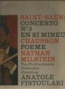 Saint-Saëns,Chausson / 33 tours vinyle – Concerto N° 3 En Si Min - Bild 1 von 1