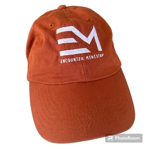 Gorra con tirantes naranja Encounter Ministry sombrero de papá ajustable Gal. 5:1 - Imagen 1 de 9