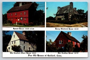 Postcard Guilford,  CT Find Old Houses of Guilford, Multi View, Exterior  - Picture 1 of 2