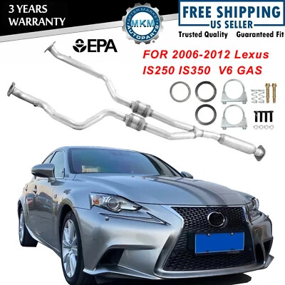 Lexus IS250 IS350 2006-2012 Rear Y Pipe & Catalytic Converter RWD ONLY! 18H52-94 - Image 1 of 4