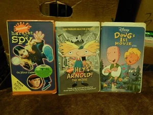 Harriet the Spy + Hey Arnold! + Doug's 1st Movie (VHS x 3) Nickelodeon LOT - Picture 1 of 5