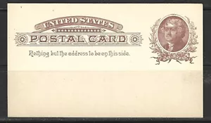EE. UU. POSTAL #UX8 --- 1c JEFFERSON - 1885 - COMO NUEVA - Imagen 1 de 3