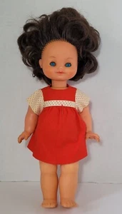 Vintage Furga Italy Puppe Schlafaugen braune Haare blaue Augen - Bild 1 von 19