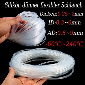 Silikonschläuche Milchschläuche Feinsilikonschläuche lebensmittelecht Φ 0,8~9mm - Bild 1 von 53