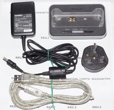 Casio Cradle CA-26 station + AD-C51 AC Adapter & USB Cable for  Exilim EX-Z750 - Image 1 of 4