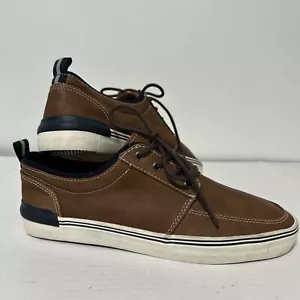 Scarpe da barca Goodfellow & Co da uomo taglia 8 marroni blu navy sneaker preppy nautica Bernie - Foto 1 di 15