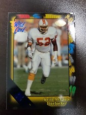 1991 Wild Card Keith McCants 5 STRIPE card #96