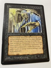 1 - Lich Beta Edition LP MTG Magic The Gathering