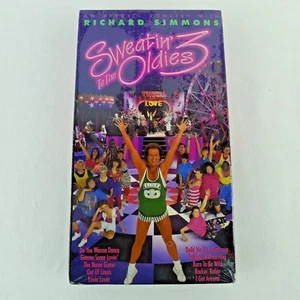 Richard Simmons Sweatin' To The Oldies 3 VHS New Sealed 10 Songs - Picture 1 of 3